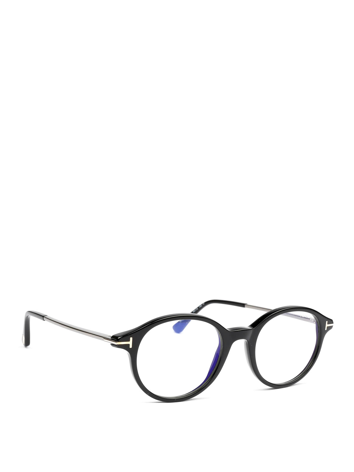 Glasses Tom Ford - Black oval eyeglasses - FT5554B001 