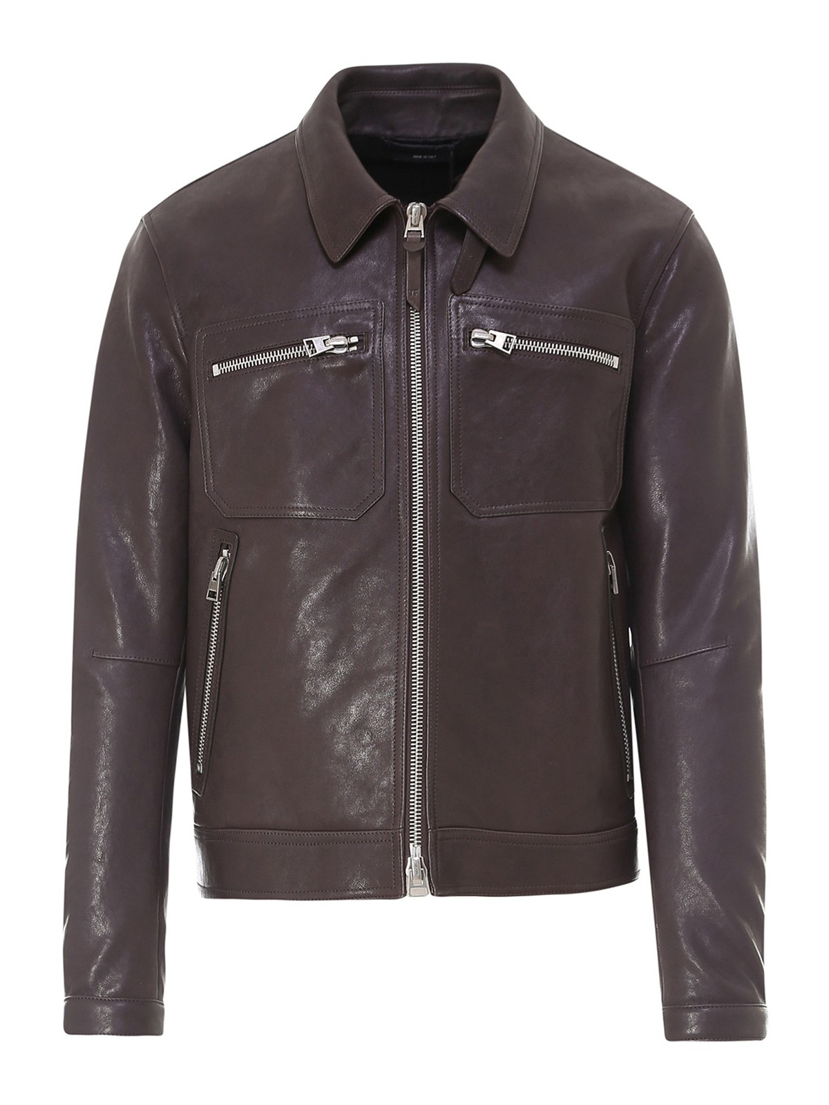 tom ford leather shirt