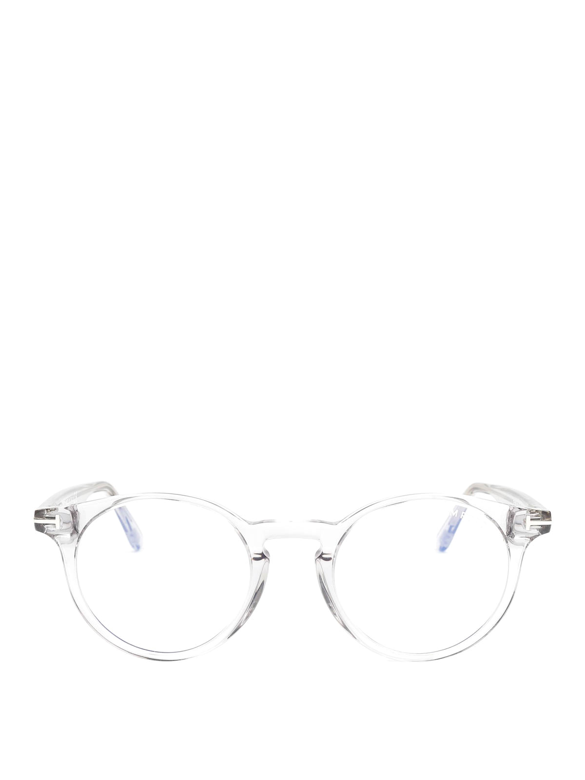 Glasses Tom Ford - Transparent round glasses - FT5557B020 