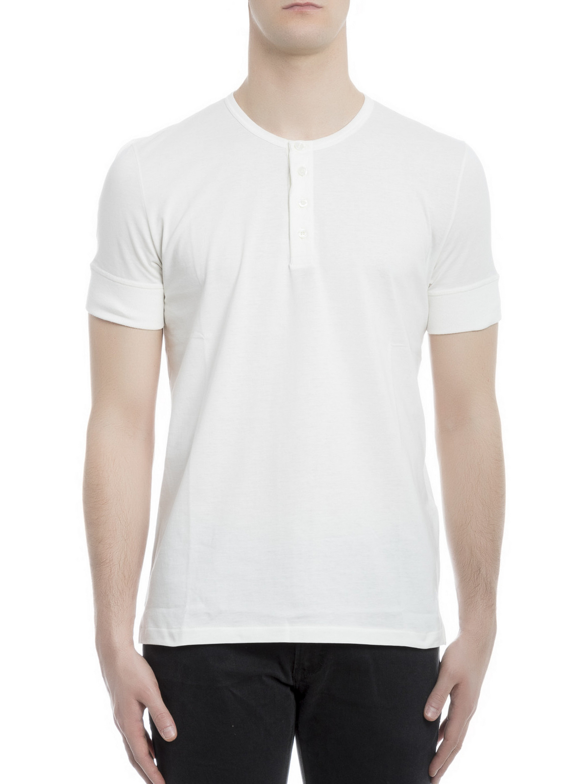 T-shirts Tom Ford - Button placket T-shirt - BM402TFJ892N01 