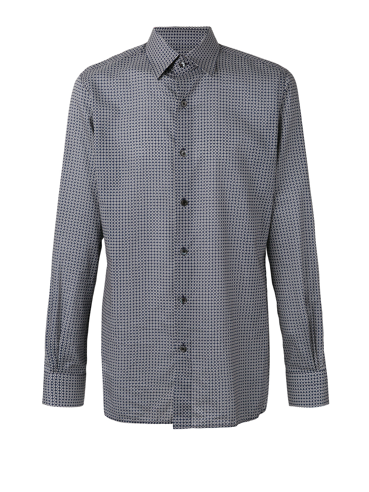 Shirts Tom Ford - Micro patterned cotton shirt - 9FT91694TSKRG 