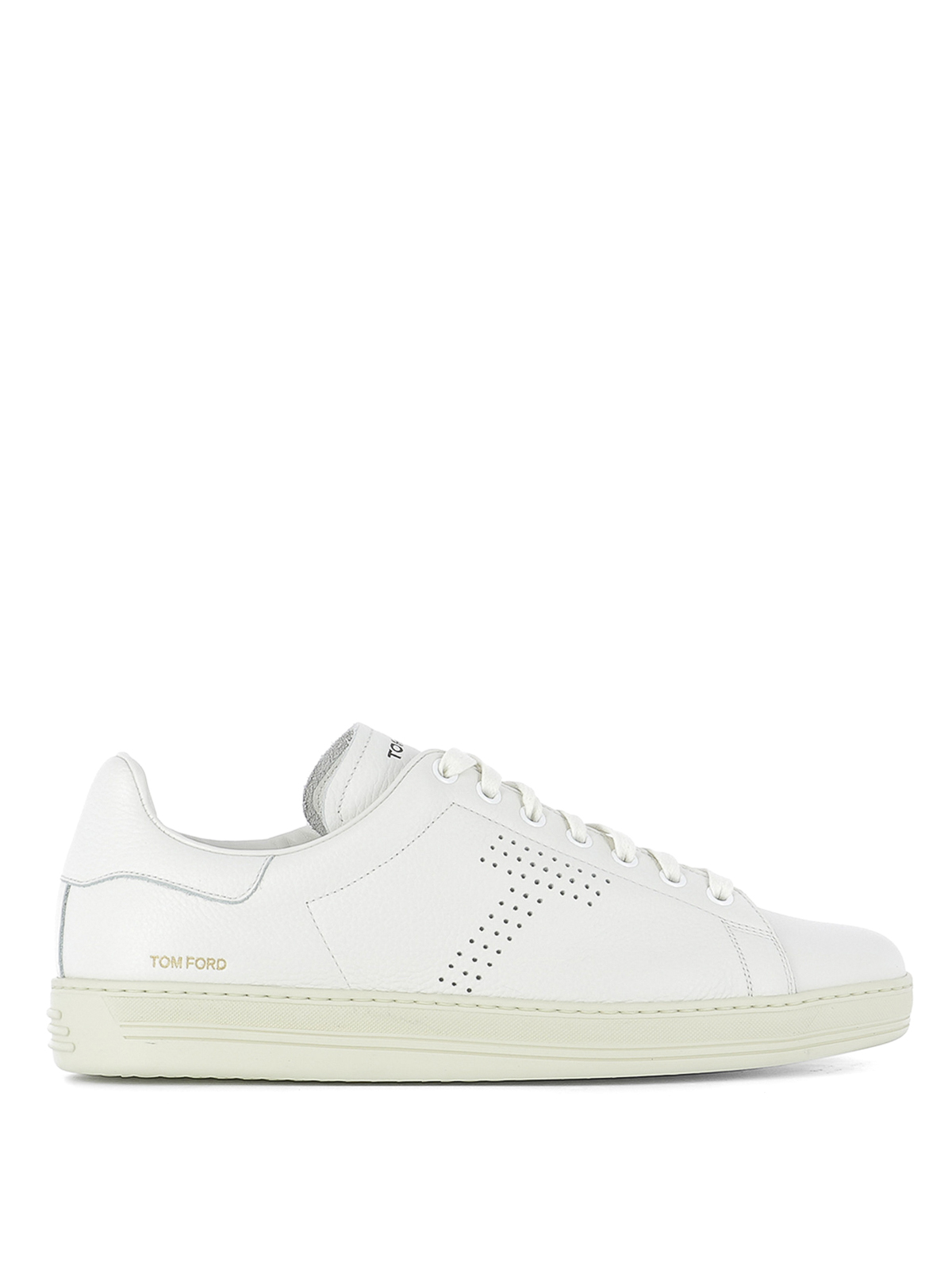 Tom Ford - Perforated logo leather 