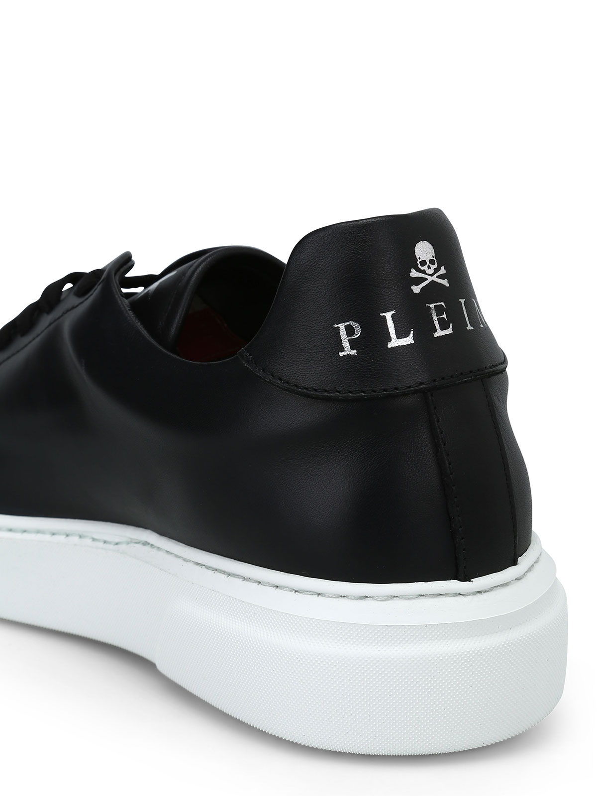 best black leather trainers