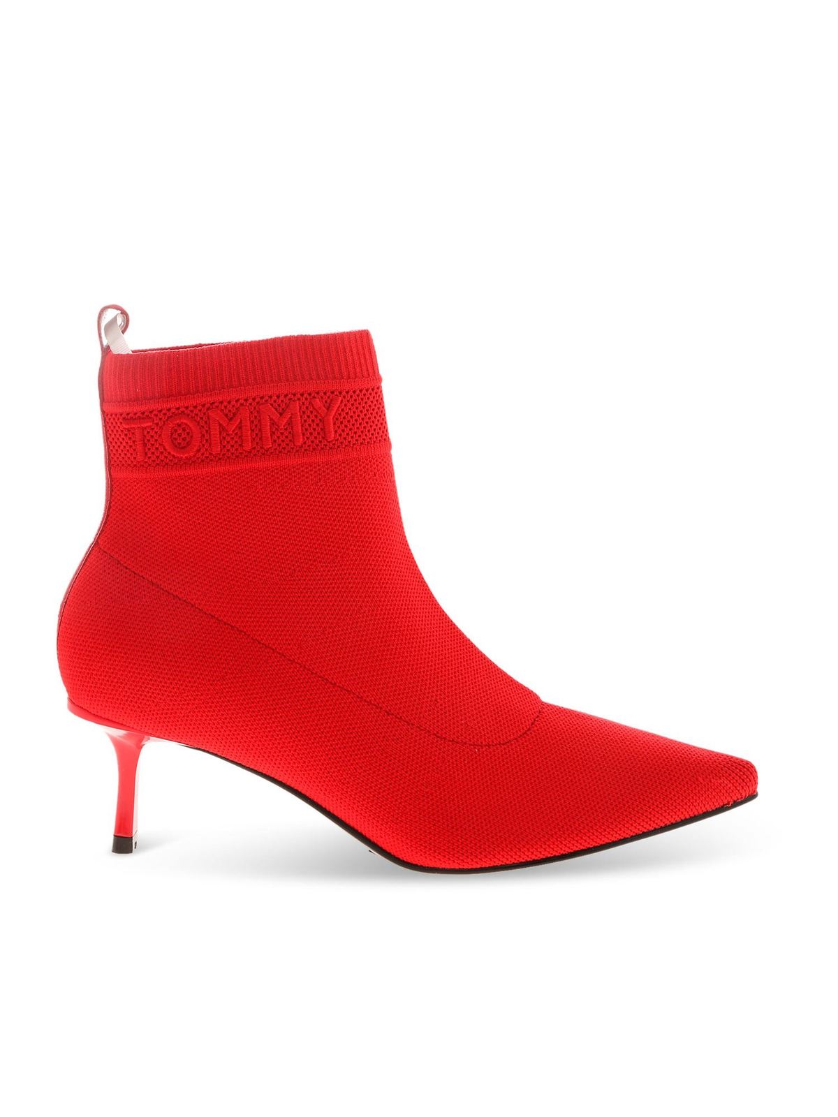 tommy hilfiger boots red