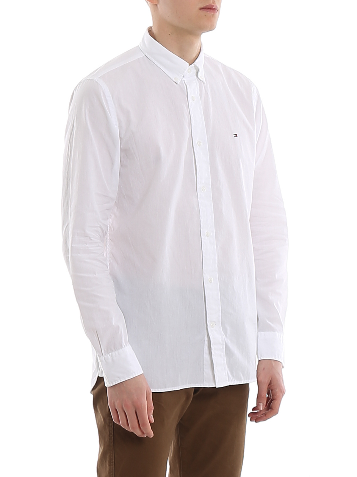 Shirts Tommy Hilfiger - Embroidered cotton shirt MW0MW12169YBR