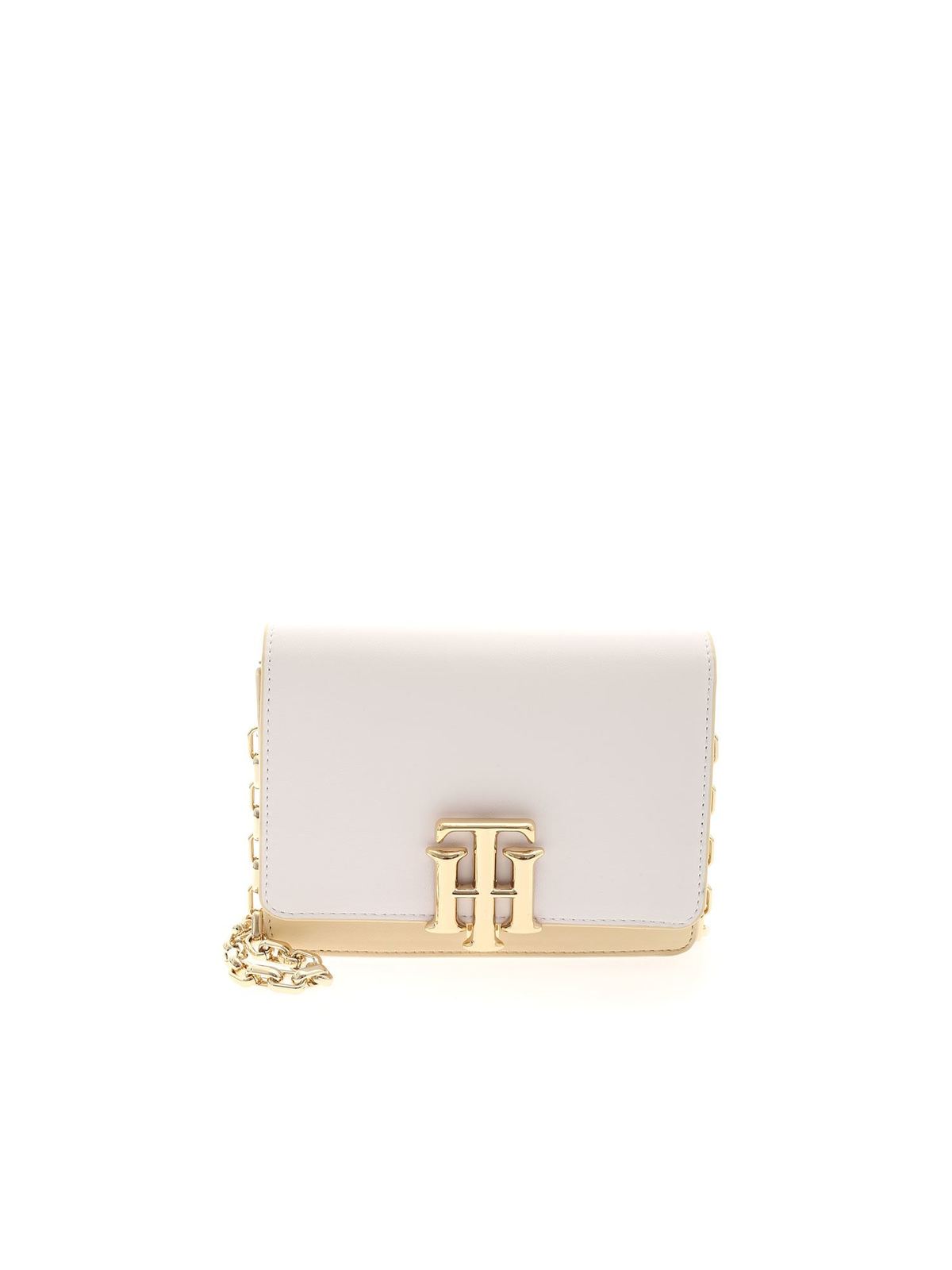 God kiezen Metafoor Cross body bags Tommy Hilfiger - The Lock Mini bag in white and cream color  - AW0AW09654ACK
