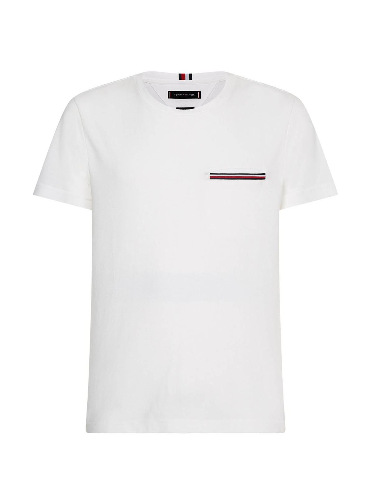 T-shirts Tommy Hilfiger - Pocket t-shirt in white - MW0MW16600YBR