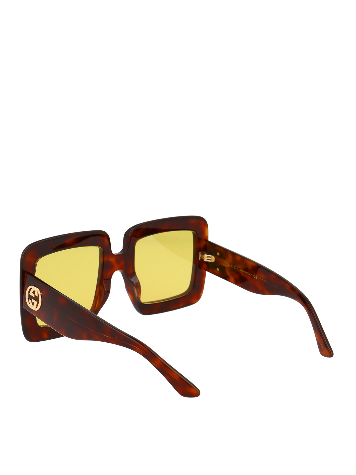 Tortoiseshell squared-frame sunglasses 