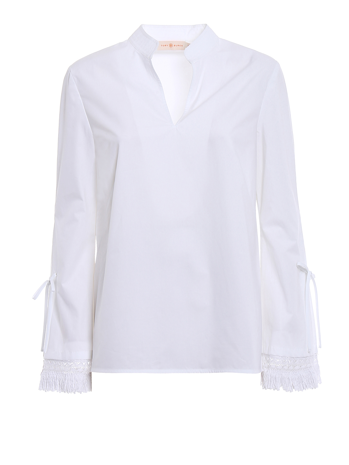 Blouses Tory Burch - Sophie fringed cotton poplin blouse - 42993100