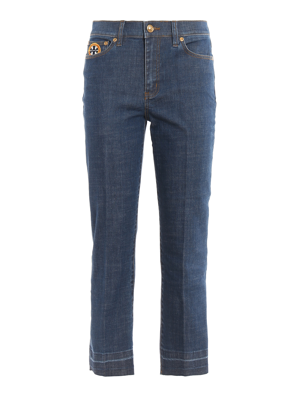 Bootcut jeans Tory Burch - Patch cropped jeans - 58475406 