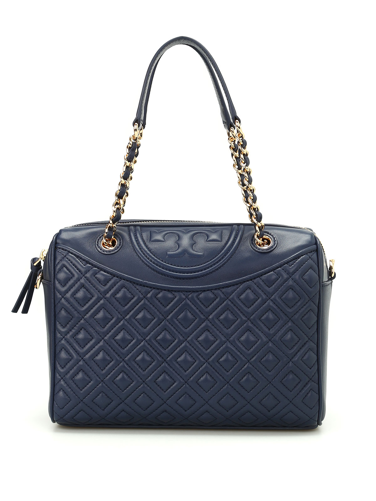 Tory Burch Fleming quilted leather bowling bag bowling bags 39052403