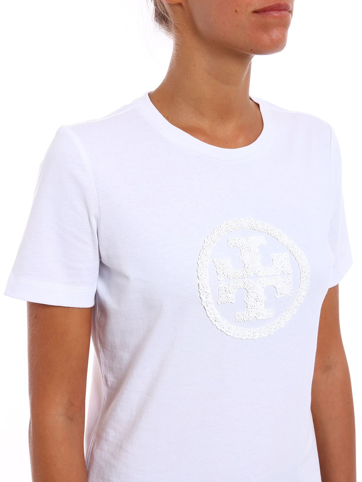 T-shirts Tory Burch - Demi sequined logo T-shirt - 426950817100