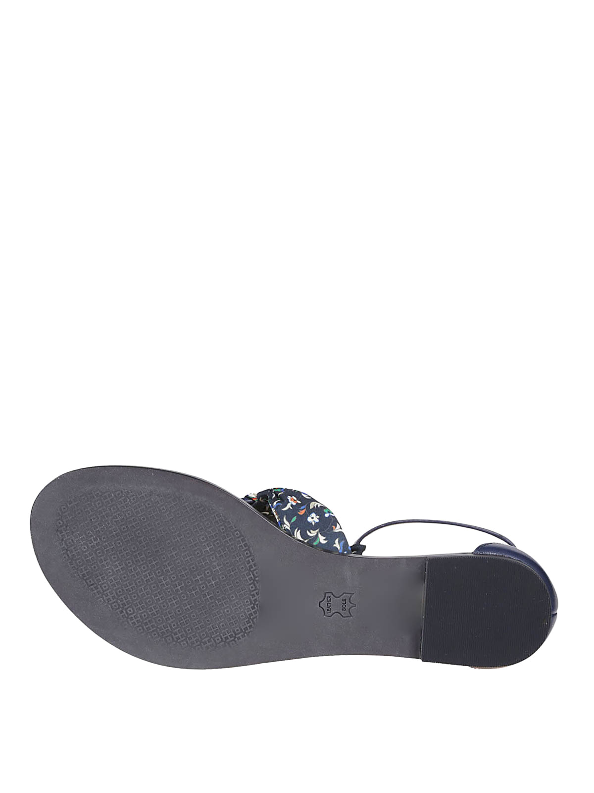 Sandals Tory Burch - Miller Scarf blue sandals - 53723400 