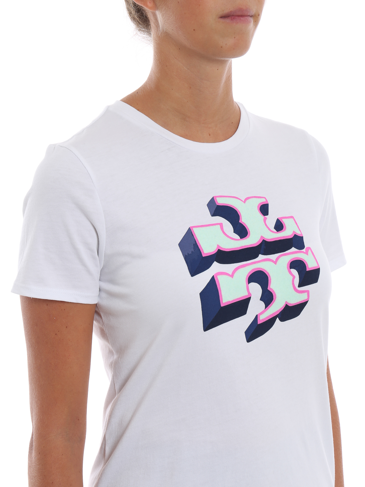 T-shirts Tory Burch - Velvet 3D logo 