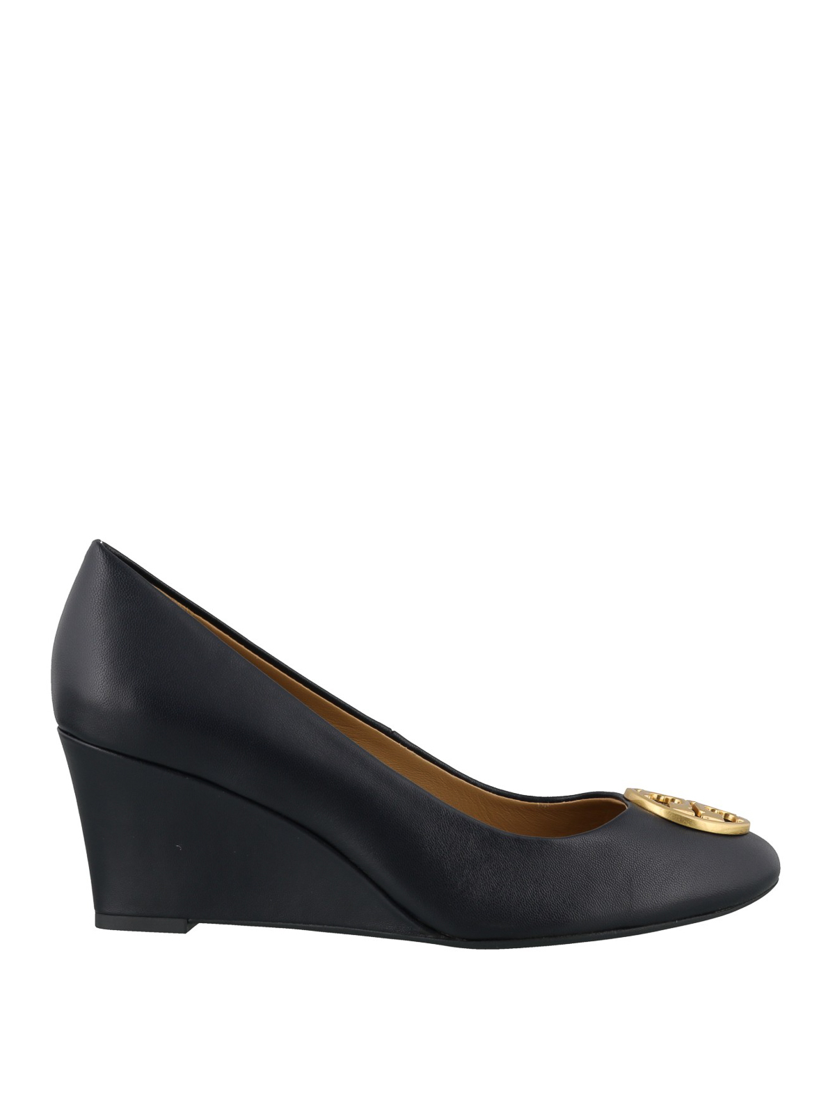 navy blue wedge court shoes