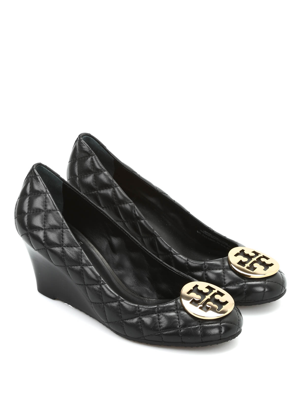 Court shoes Tory Burch - Guinn quilted leather wedges - 50008681051