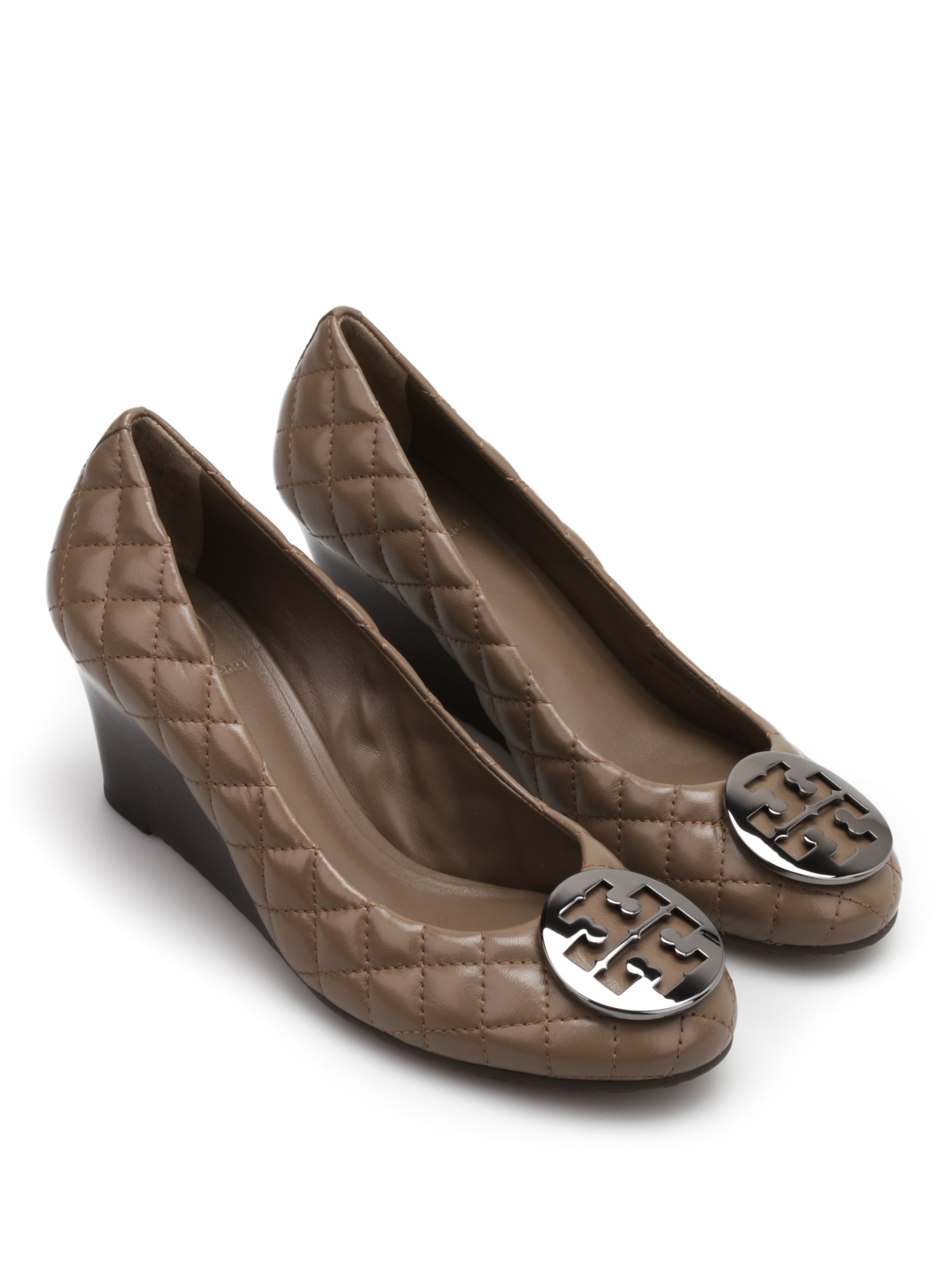 tory burch quilted wedge