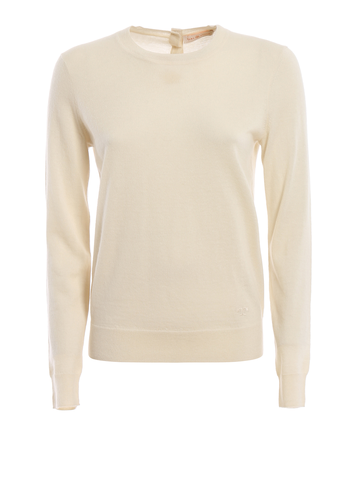 Crew necks Tory Burch - Iberia cashmere ivory sweater - 32812104