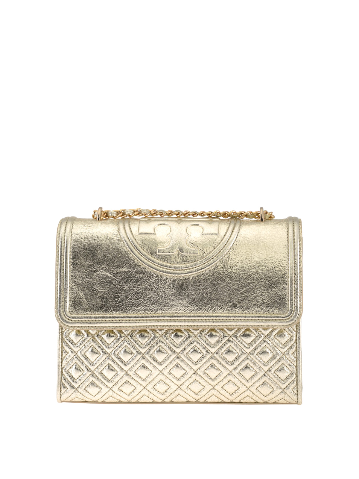 tory burch fleming metallic