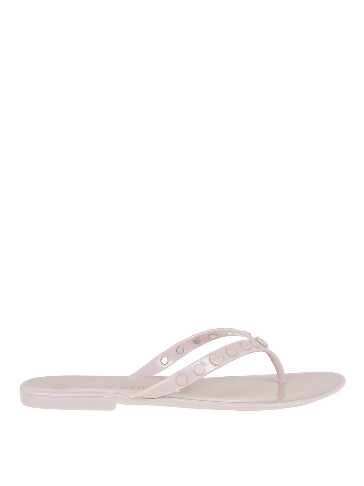 tory burch white flip flops
