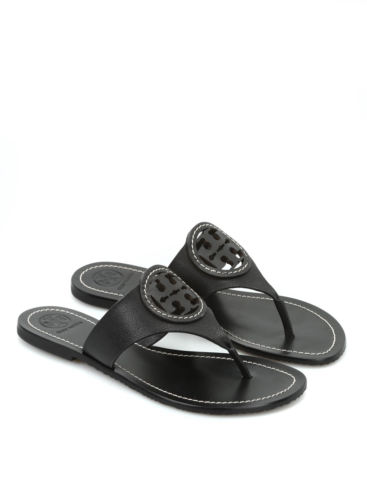 Tory Burch - Louisa leather thong sandals - flip flops - 22158538001