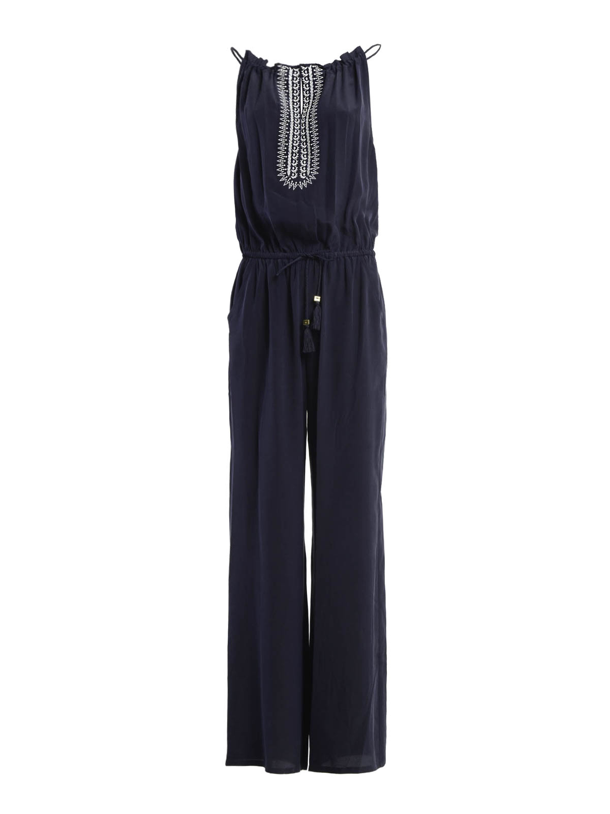 Jumpsuits Tory Burch - Silk palazzo trousers jumpsuit - 50154626