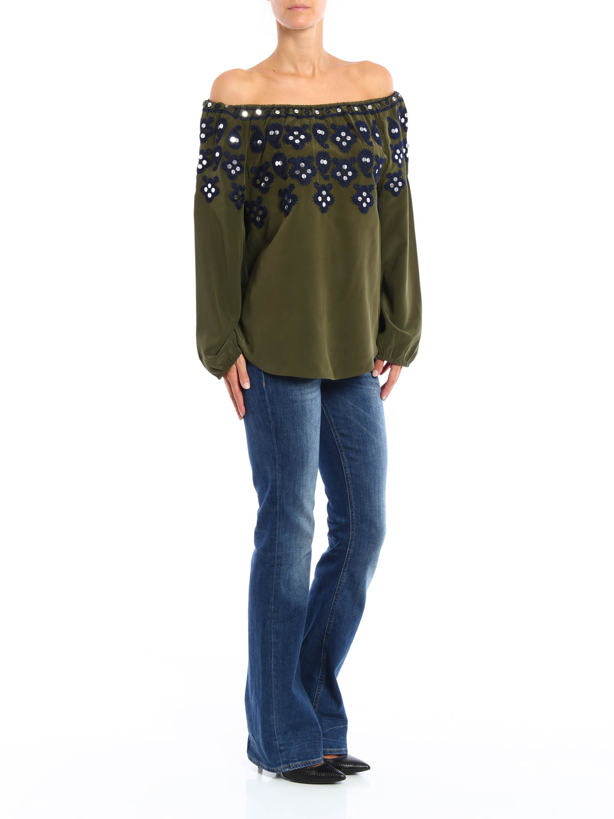 Blouses Tory Burch - Leyla embroidered silk blouse - 30319313 