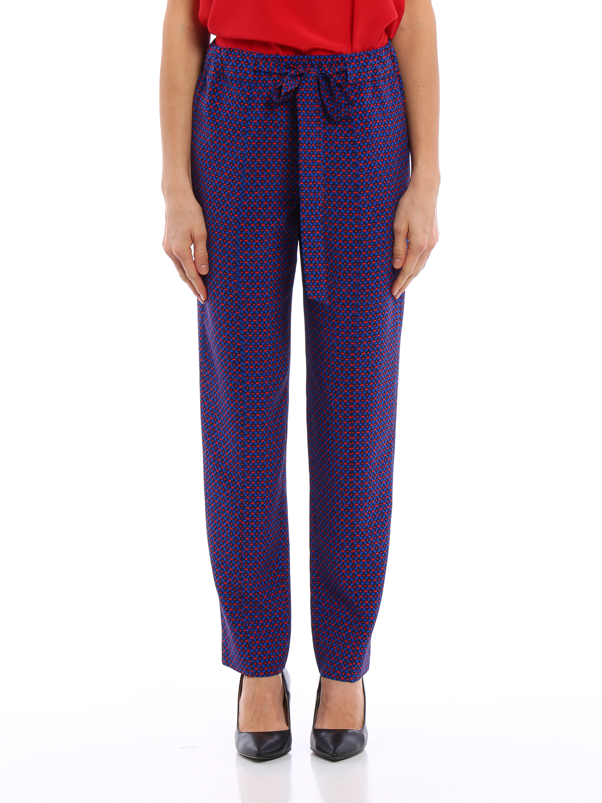 Casual trousers Tory Burch - Talia two-tone trousers - 37112426