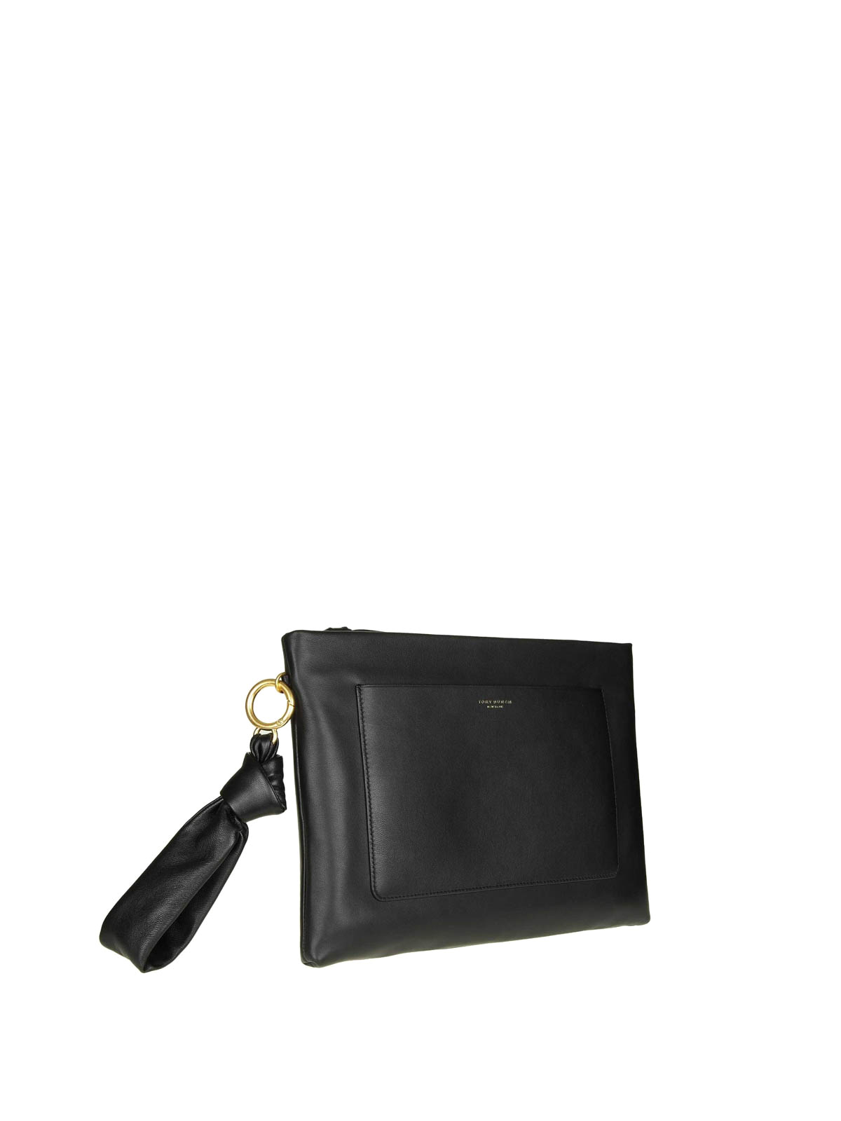 Clutches Tory Burch - Beau black leather clutch - 51117001 