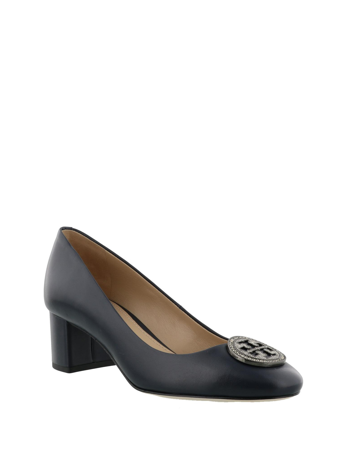 Court shoes Tory Burch - Liana blue leather pumps - 46258403 