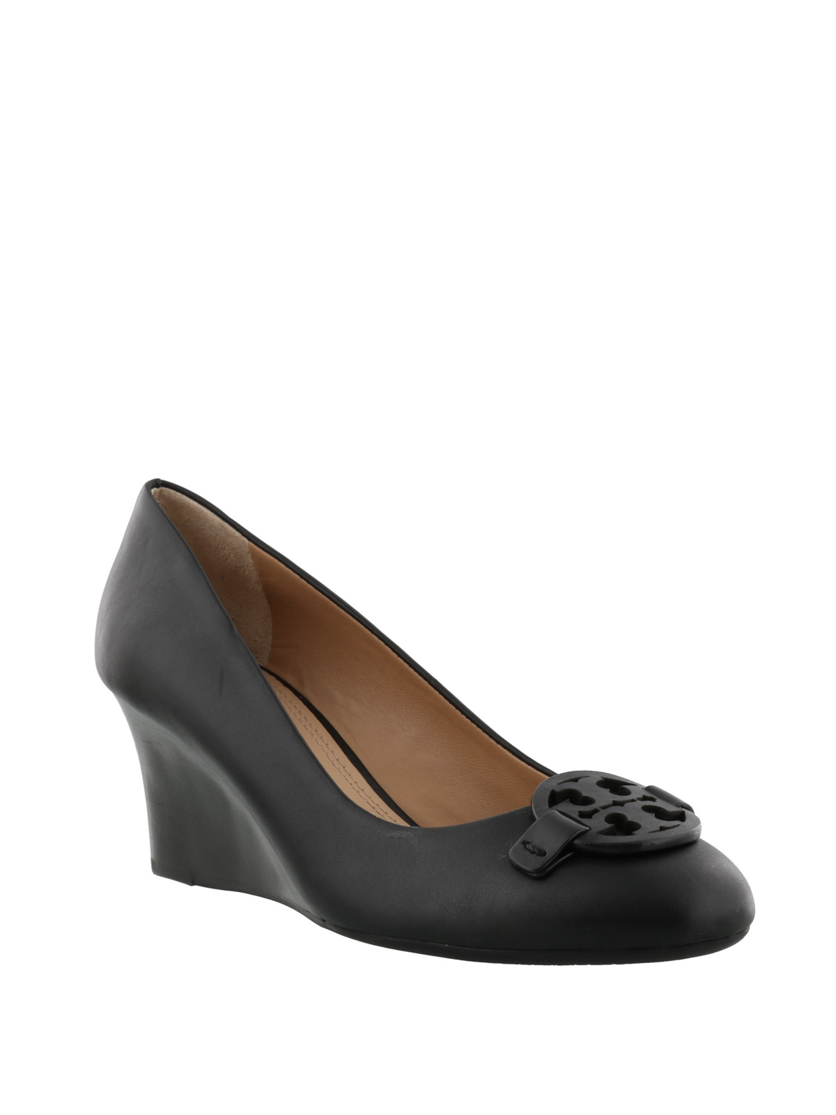 Tory Burch - Miller black leather wedge 