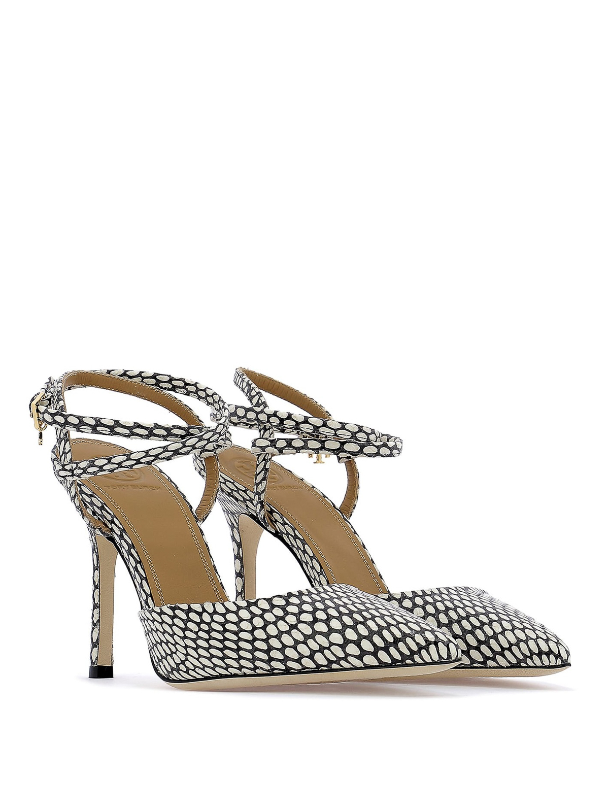Court shoes Tory Burch - Two-tone snake print leather pumps - 53290014