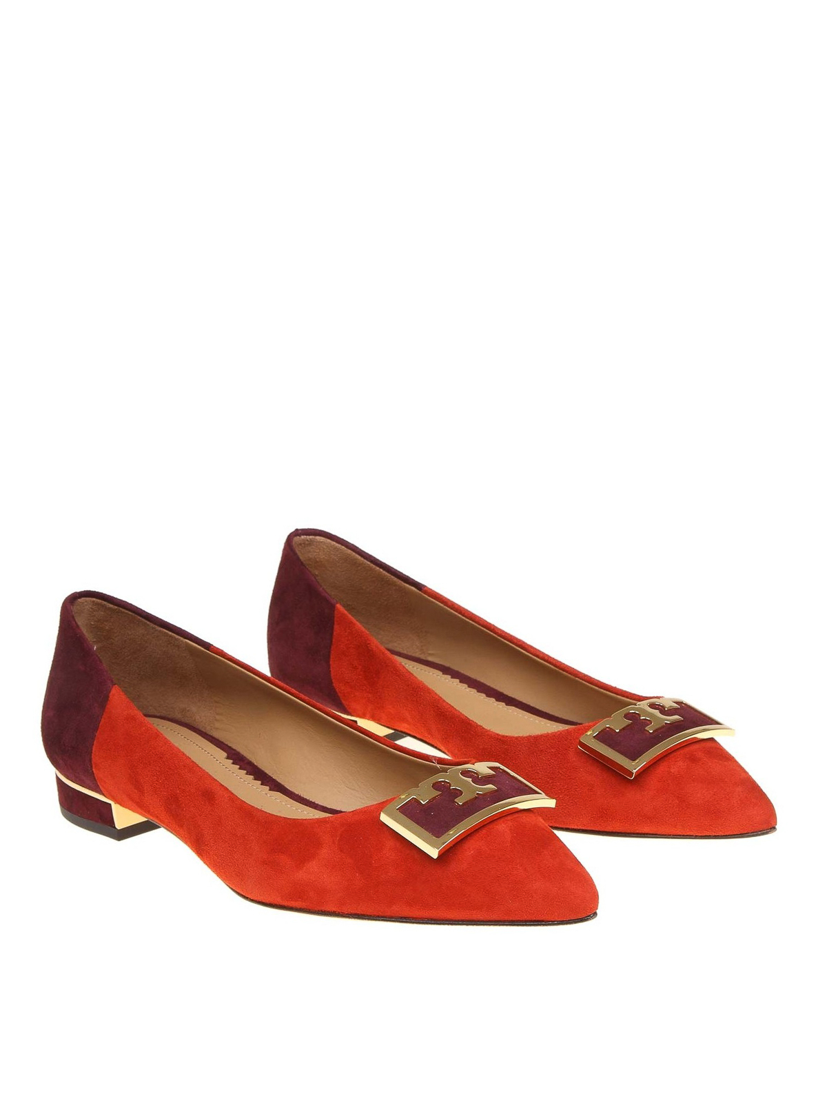 Flat shoes Tory Burch - Gigi color block suede flats - 56122618