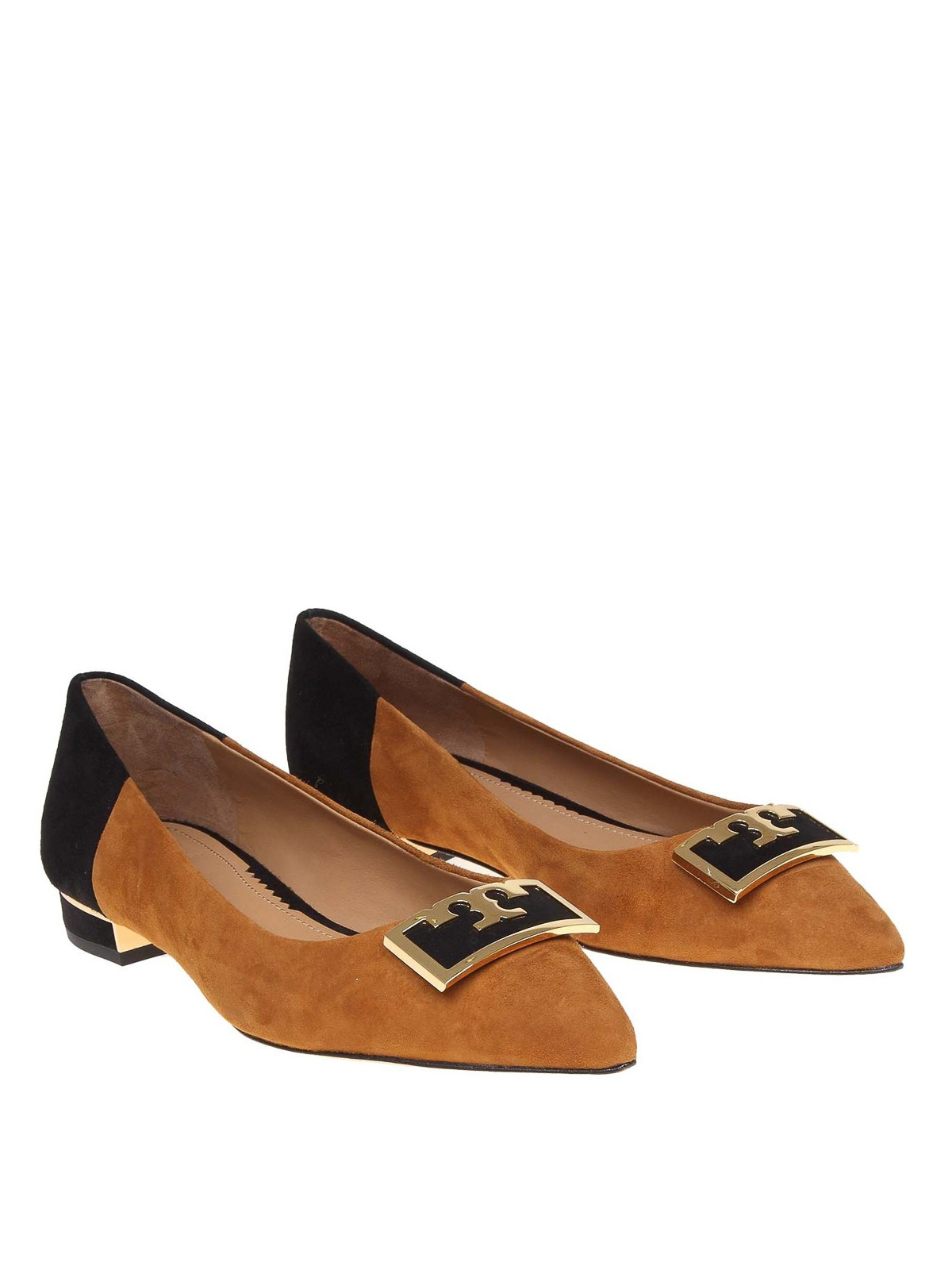 Flat shoes Tory Burch - Gigi colour block suede flats - 56122211