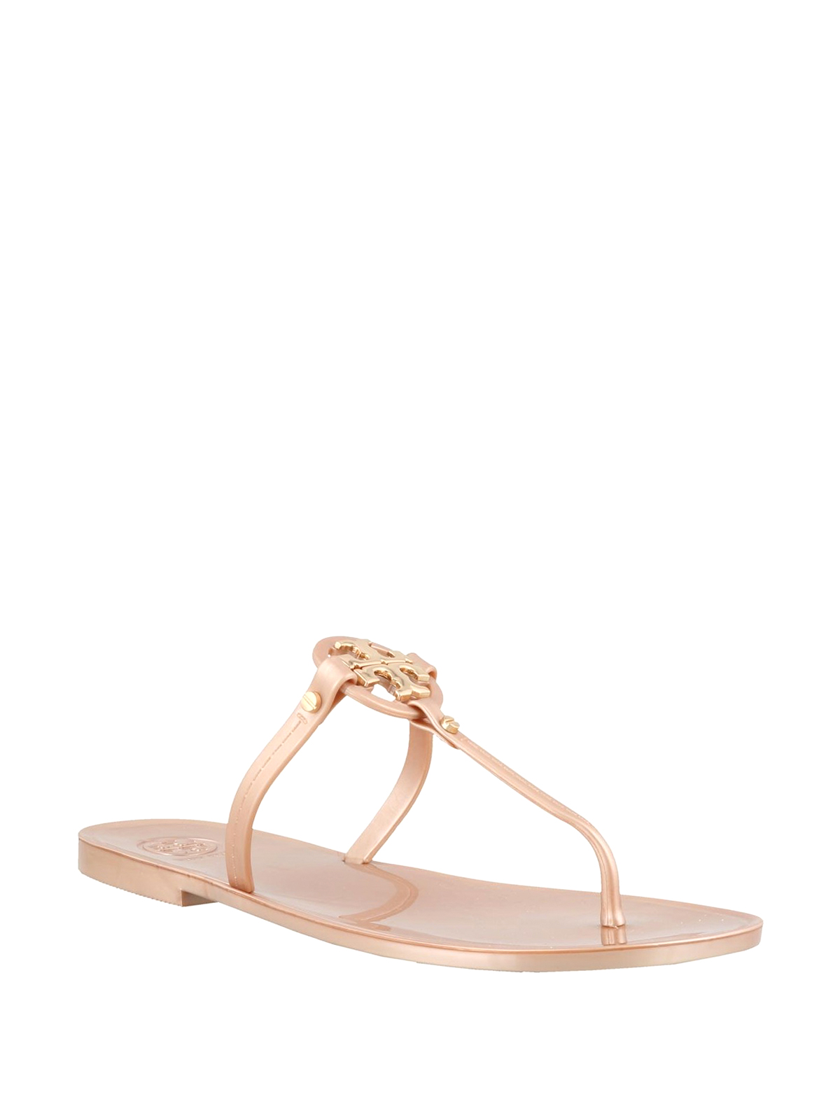 tory burch white jelly sandals