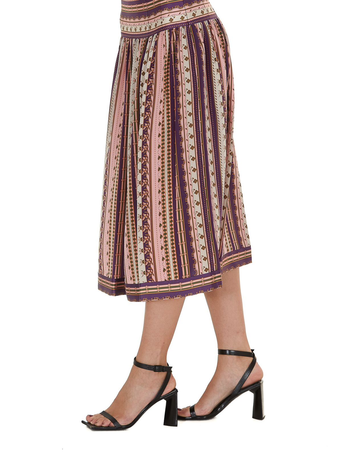 Knee length skirts & Midi Tory Burch - Burnout silk midi skirt - 78787028