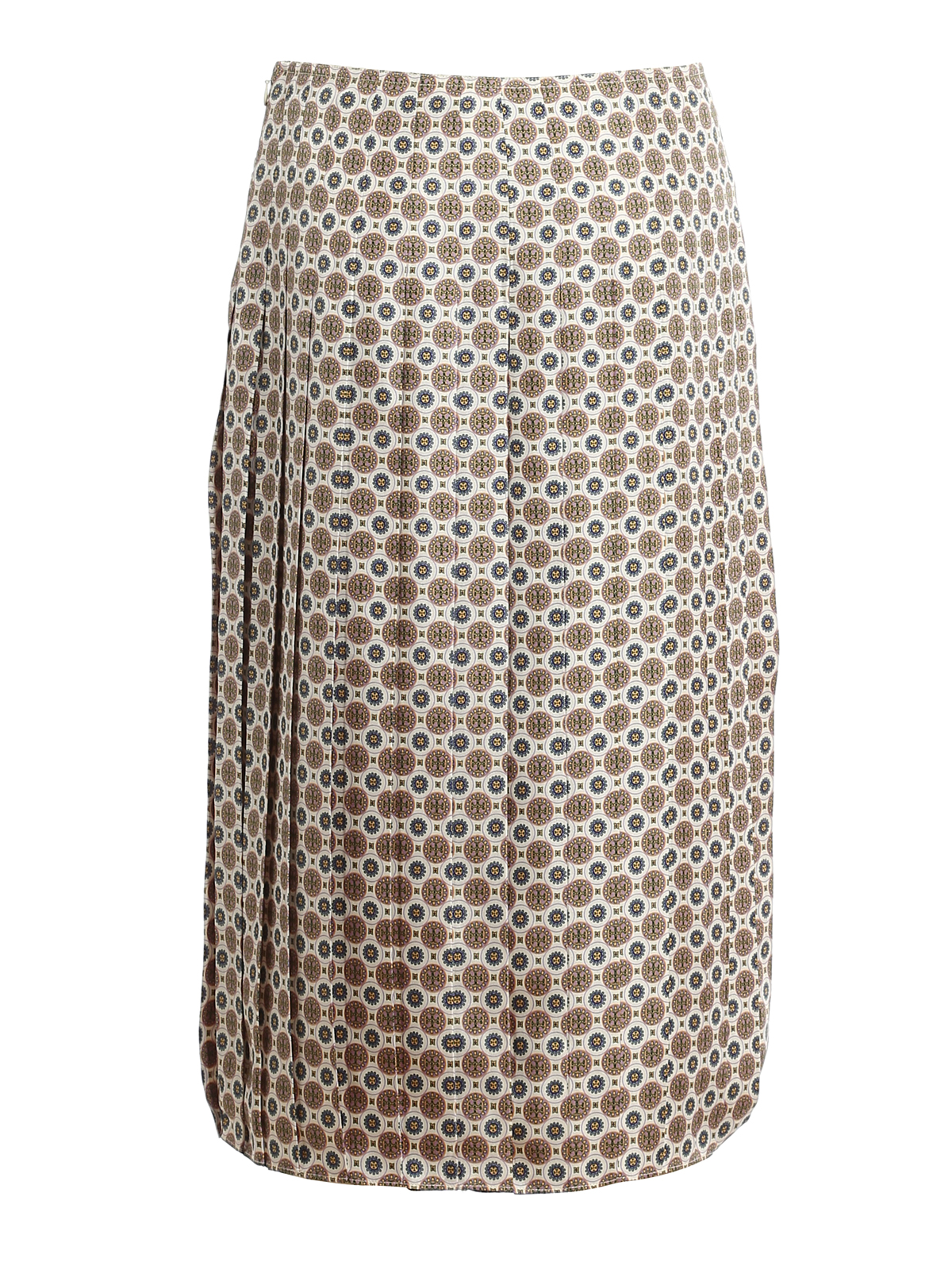 Knee length skirts & Midi Tory Burch - Carmine pleated silk skirt - 70498802