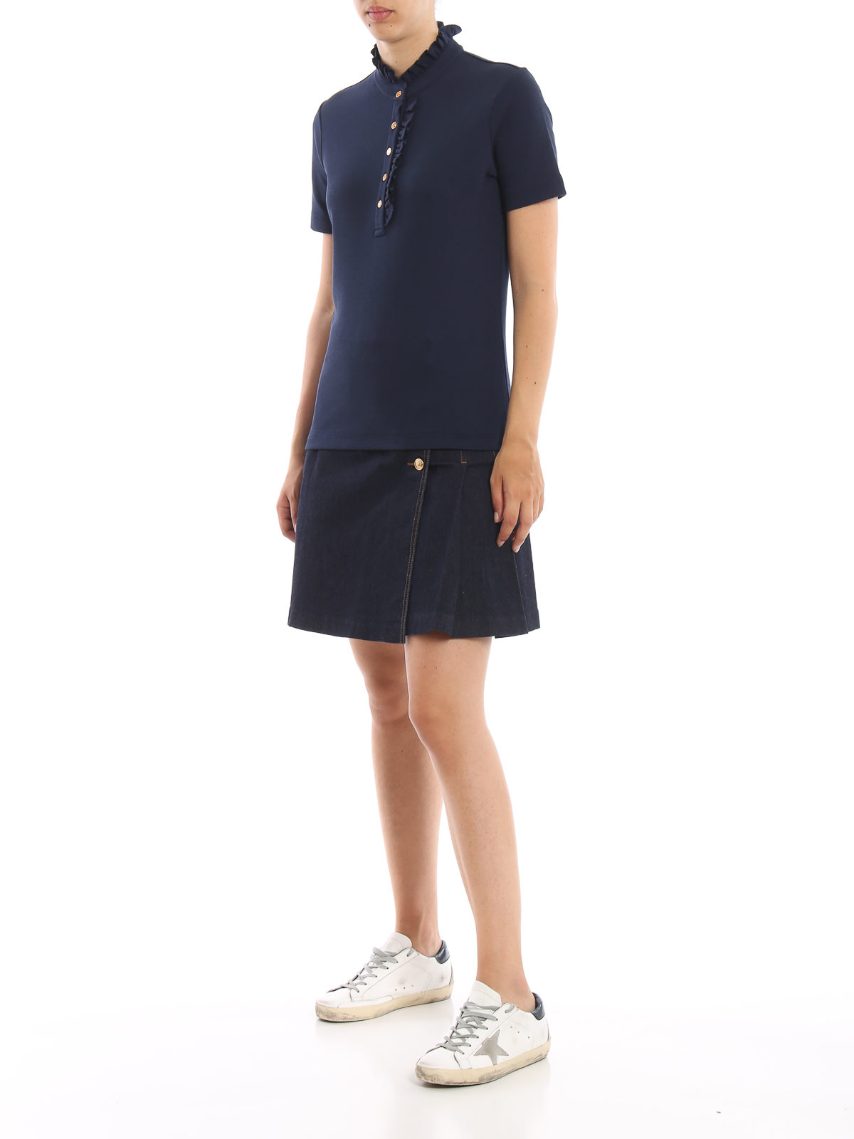 Polo shirts Tory Burch - Deneuve navy blue polo shirt - 48392405