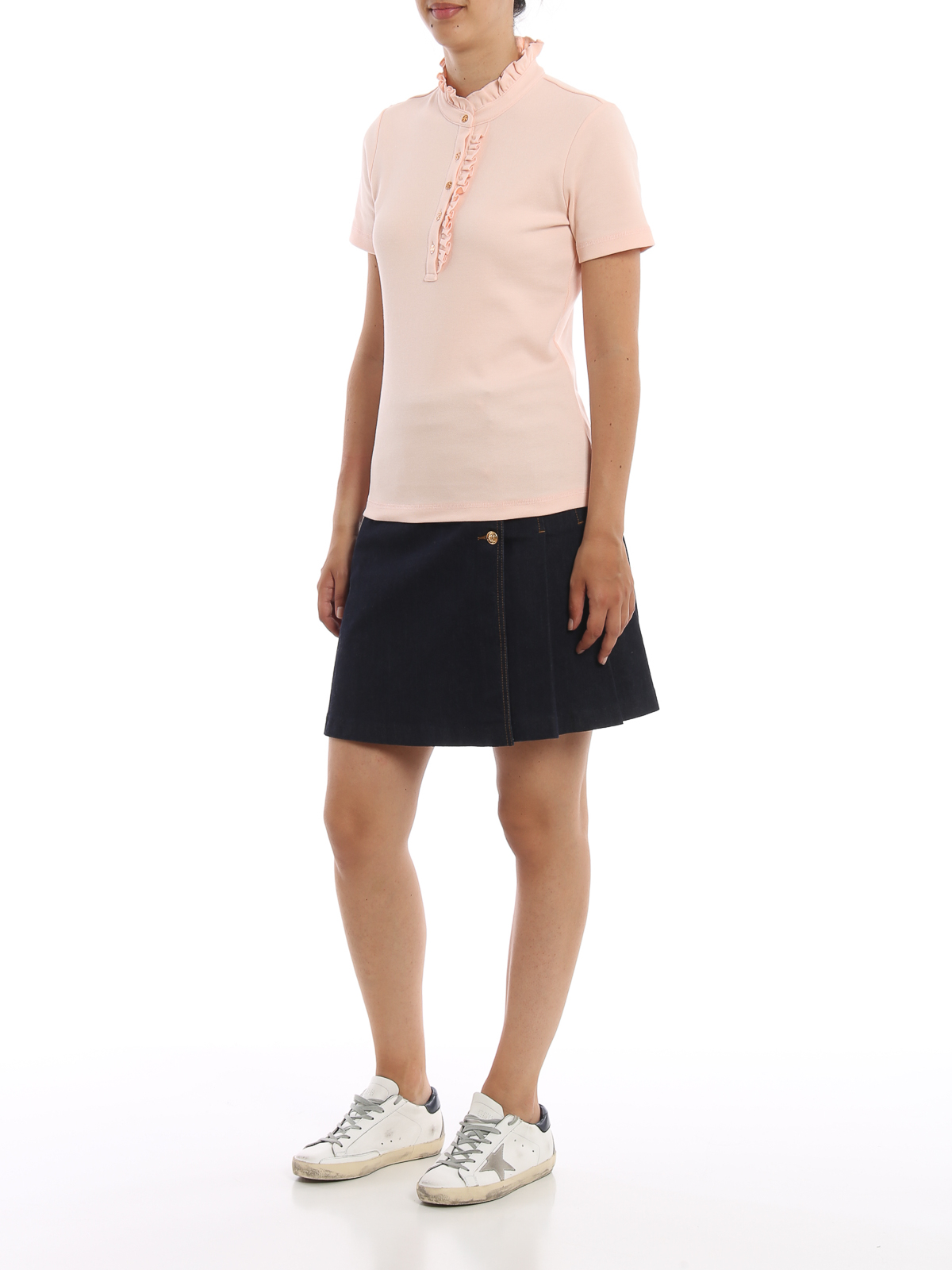 Polo shirts Tory Burch - Deneuve pale pink polo shirt - 48392654