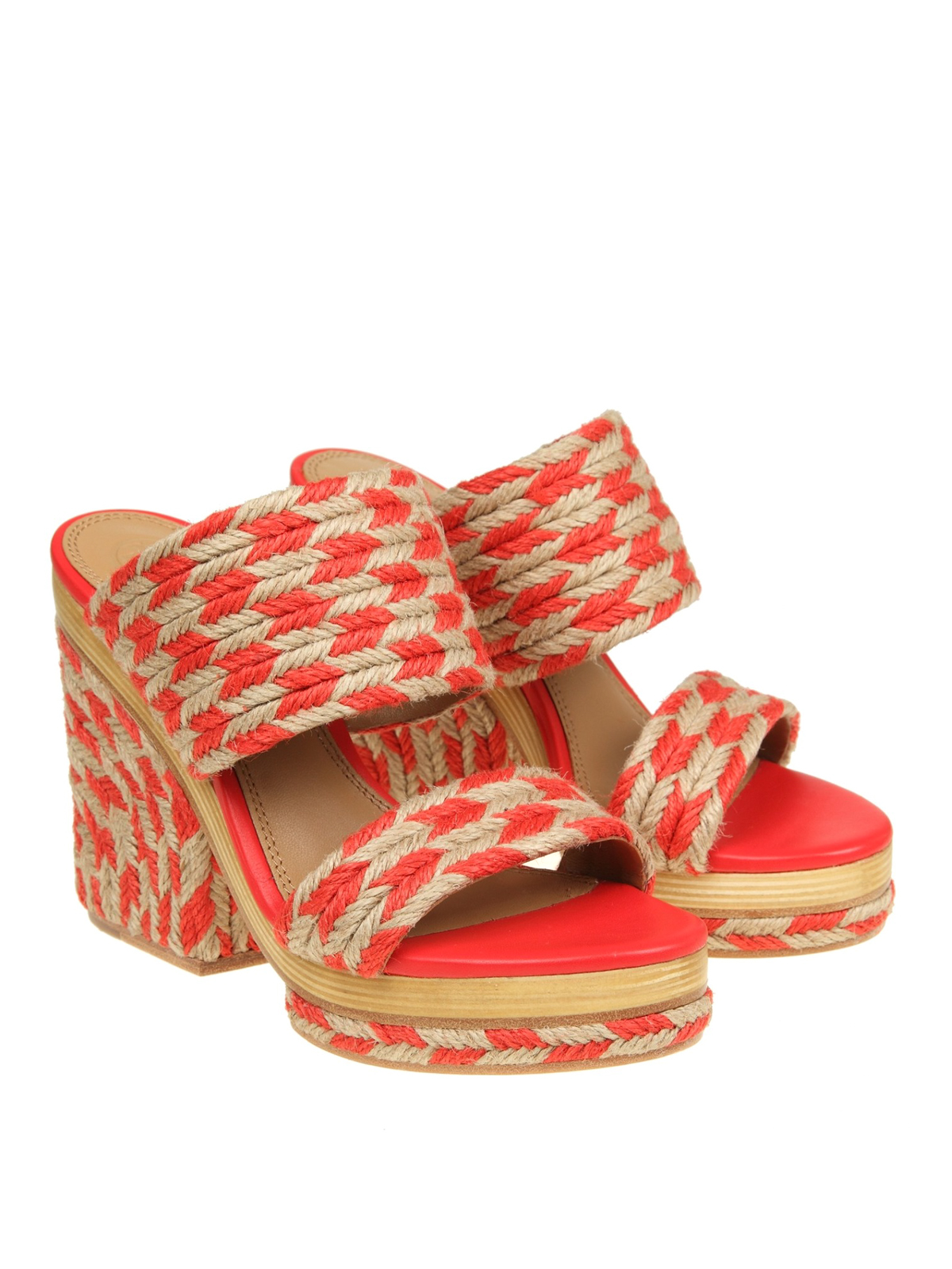 tory burch red slides