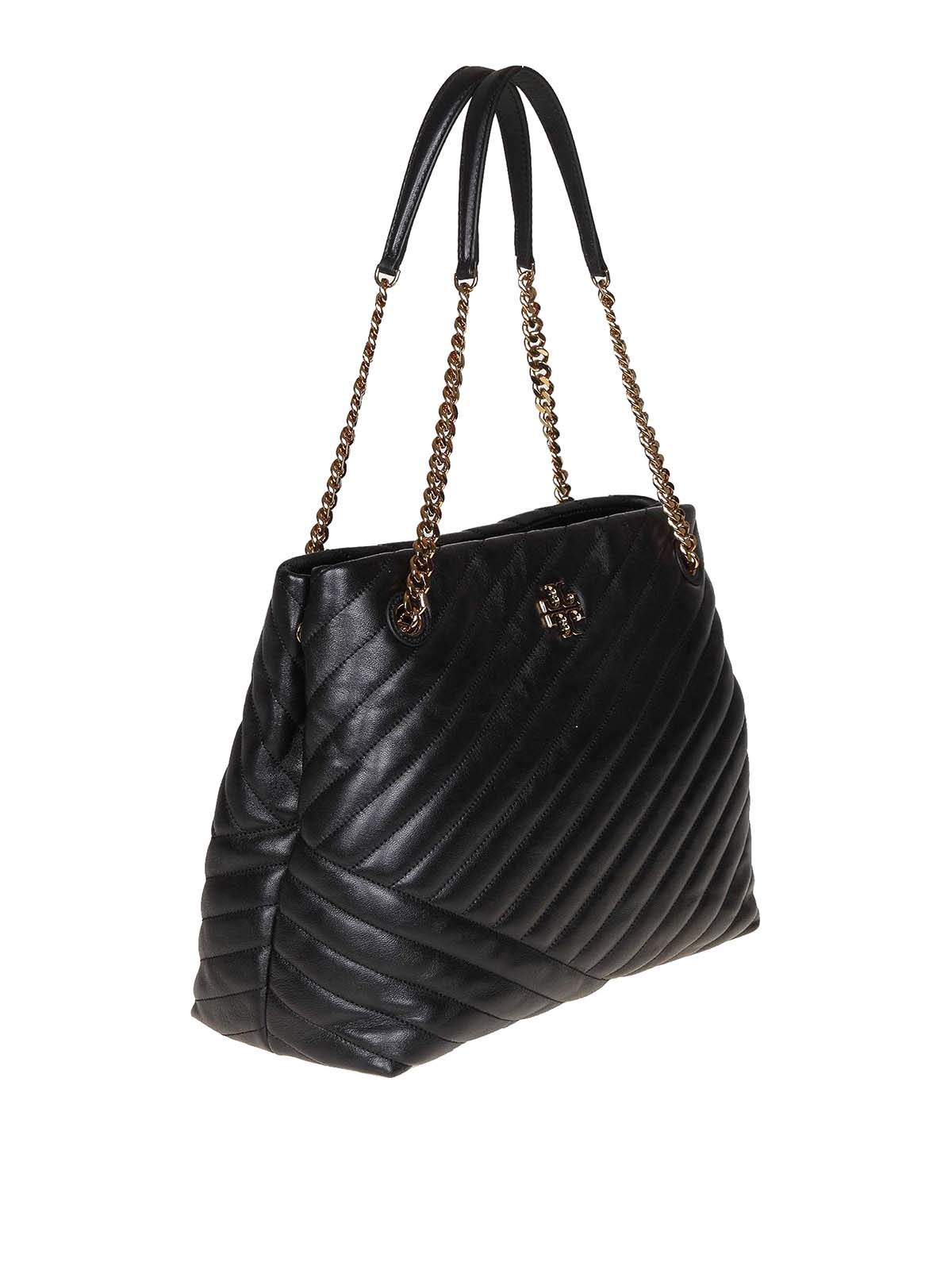 Shoulder bags Tory Burch - Kira Chevron black leather bag - 56757001