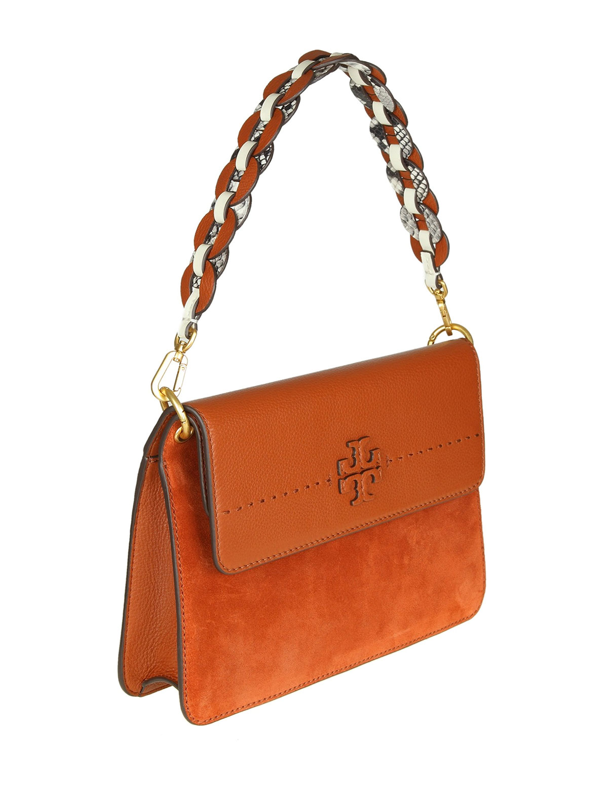 Shoulder bags Tory Burch - Mcgraw suede and leather bag - 50594217