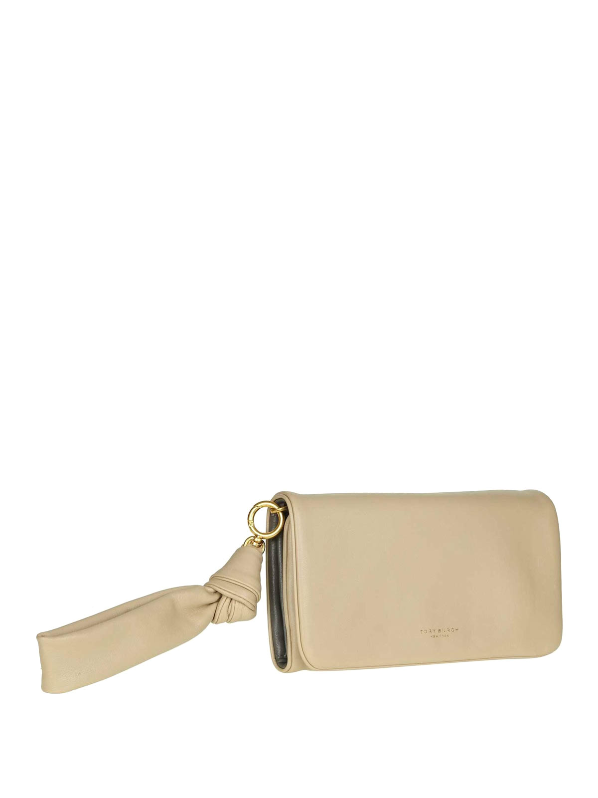 Wallets & purses Tory Burch - Wristlet light beige leather wallet - 50352262
