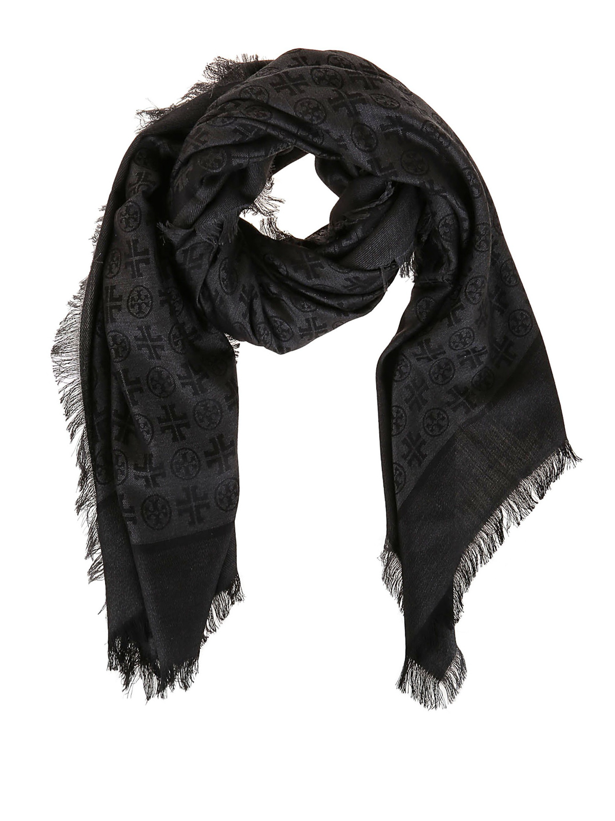 Scarves Tory Burch - Logo jacquard scarf - 45664001 | Shop online at iKRIX