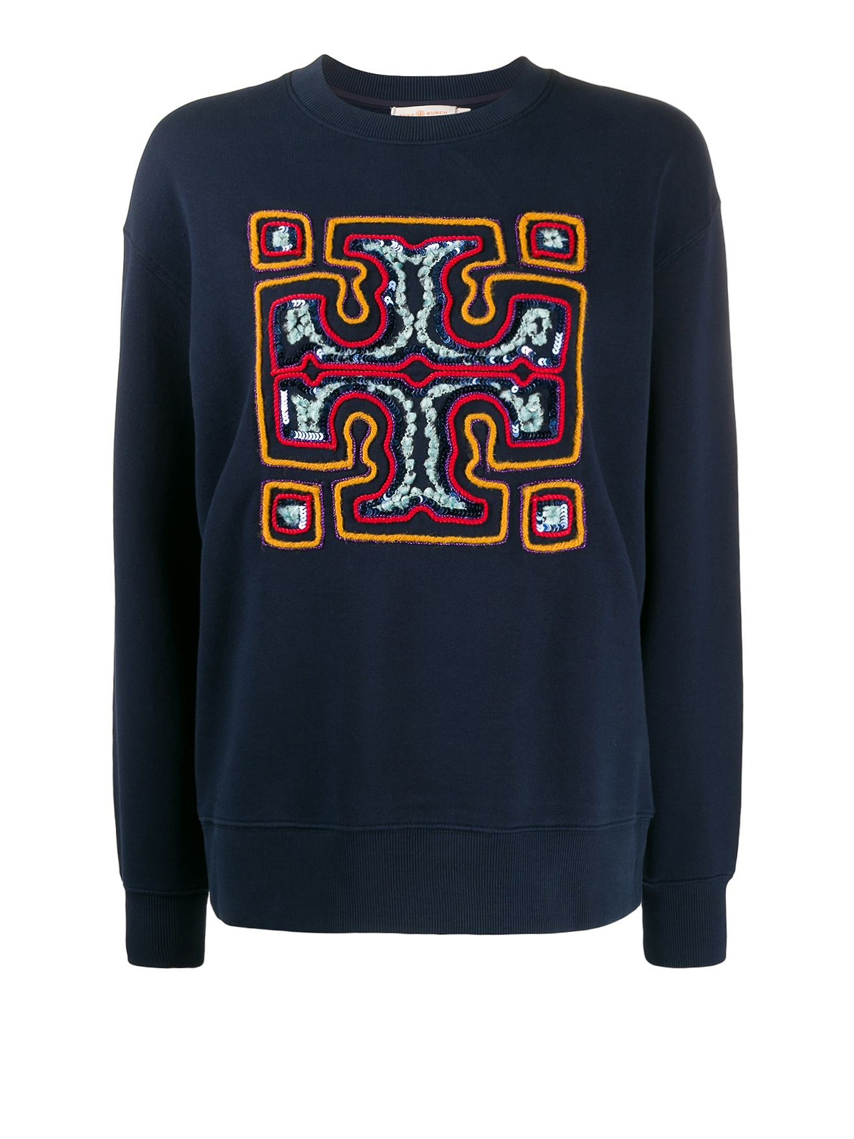 Sweatshirts & Sweaters Tory Burch - TB monogram embroidery cotton sweatshirt  - 61292996