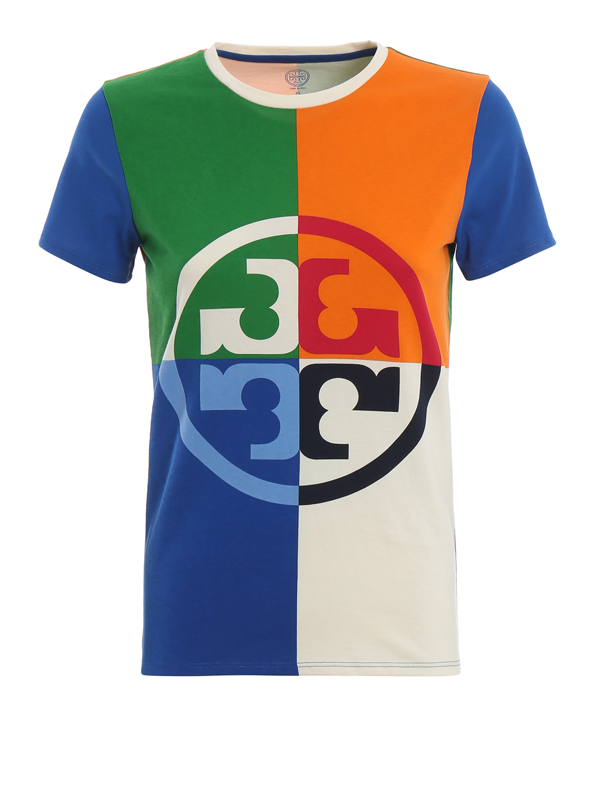 T-shirts Tory Burch - Colour block logo T-shirt - 57241990 | iKRIX.com