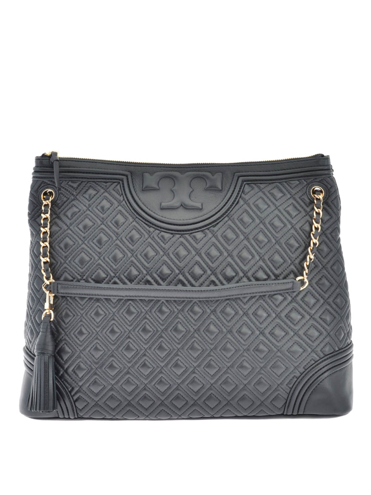 Totes bags Tory Burch - Fleming quilted leather zipped tote - 31426001