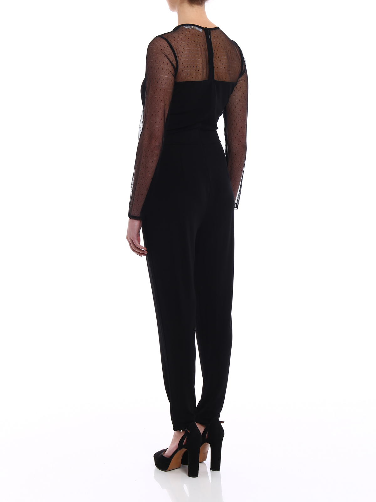 Jumpsuits Michael Kors - Tulle panelled jumpsuit - MH78XM47AW001