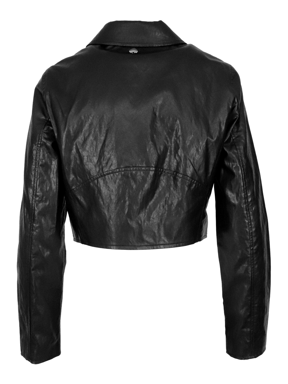 Leather jacket Twinset - Faux leather biker jacket - 202TP230A00006