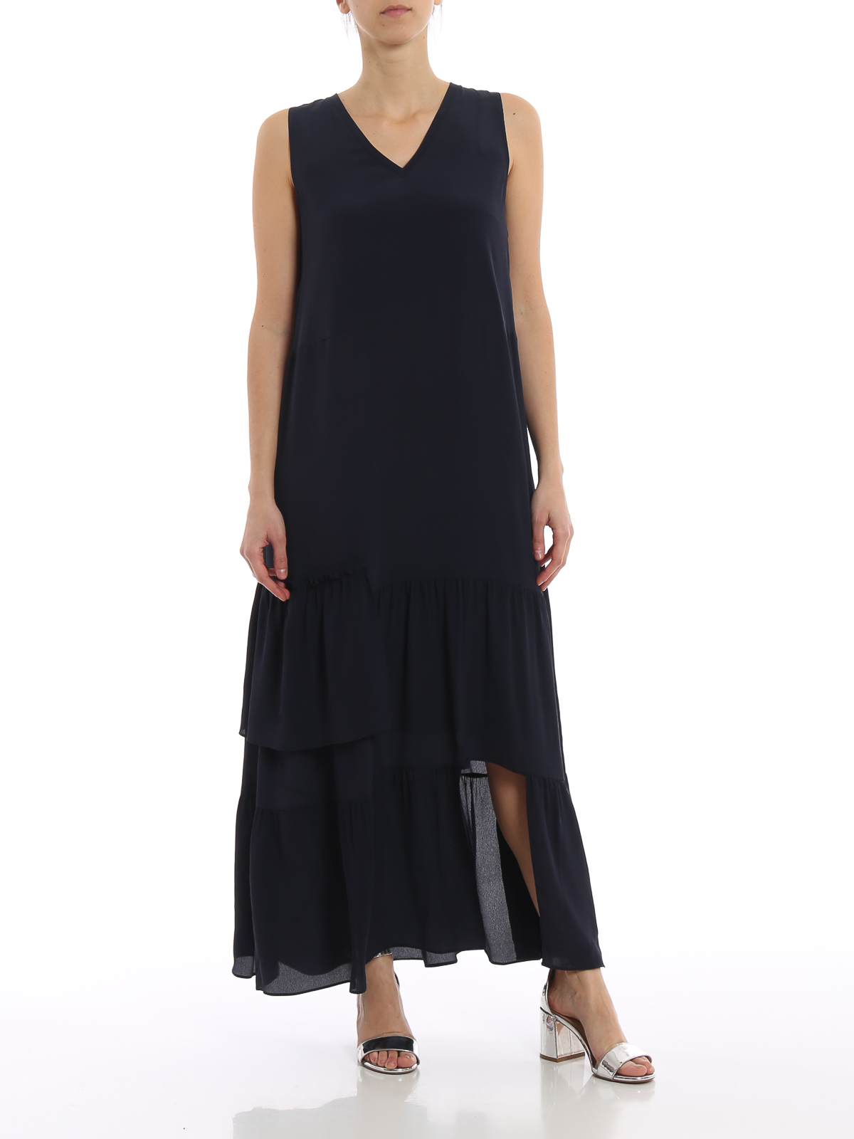 deep blue maxi dress